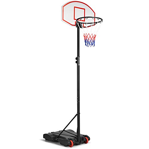 GYMAX Basketballständer 179-208 cm Höhenverstellbar Basketballkorb mit Ständer Rollen Korbanlage für Kinder GYMAX Basketballständer 179-208 cm Höhenverstellbar Basketballkorb mit Ständer Rollen Korbanlage für Kinder von GYMAX
