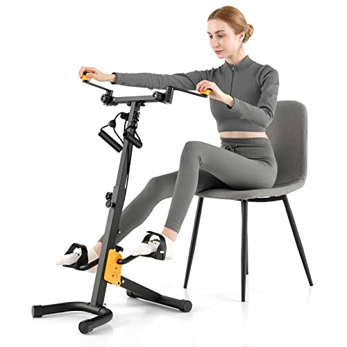 GYMAX Trainingsgerät klappbar, Physiotherapie-Heimtrainer mit verstellbarer Höhe, Handgriff & Widerstand, Ganzkörpertrainer für Hand, Arm, Knie & Beine für Senioren Schwarz + Gelb GYMAX Trainingsgerät klappbar, Physiotherapie-Heimtrainer mit verstellbarer Höhe, Handgriff & Widerstand, Ganzkörpertrainer für Hand, Arm, Knie & Beine für Senioren Schwarz + Gelb von GYMAX