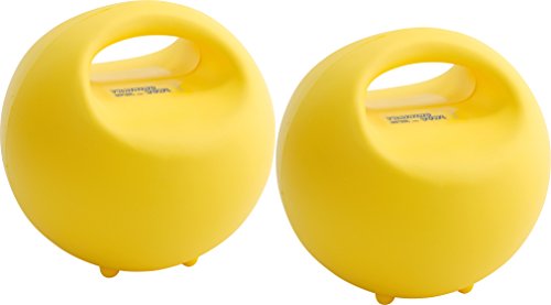 GYMNIC Unisex-Erwachsene Training Bowl Trainingsball-Set Trainingsschale 2-teilig in gelb, 18 cm von GYMNIC