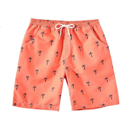 GYSMRIWG Herren-Badehose 5-14 Jahre Alte Cartoon Schwimmen Trunks Teenager Jungen Strandhosen Kinder Beach Shorts-Orange-9-10 von GYSMRIWG