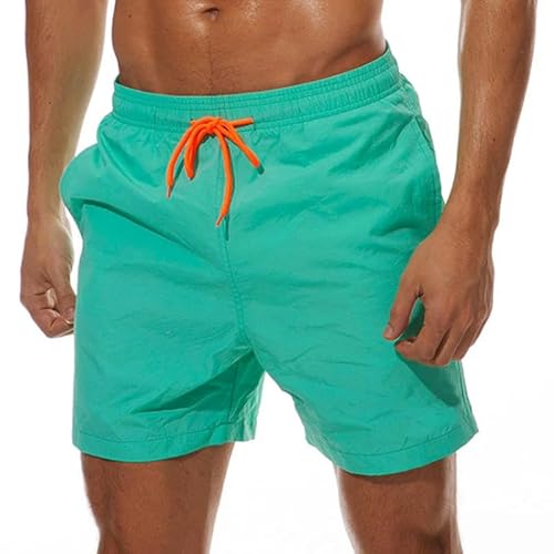 GYSMRIWG Herren-Badehose Sommer Strandshorts Badehose Herren Jungen Badeshorts Badeanzug-Blauer See-XL von GYSMRIWG