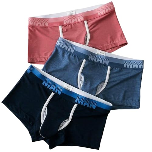 GYSMRIWG Herren -Boxer -Briefs Elefant Nase Separate Design Shorts Slips Eisseide Mesh Slips-A2-3Pc-M von GYSMRIWG