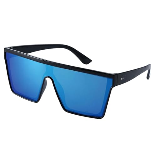 GYSMRIWG Sonnenbrille Outdoor-Radsport-Sonnenbrille, Quecksilberlinse, Sonnenschutz-Sportbrille-Blauer Quecksilber-Mit Box von GYSMRIWG