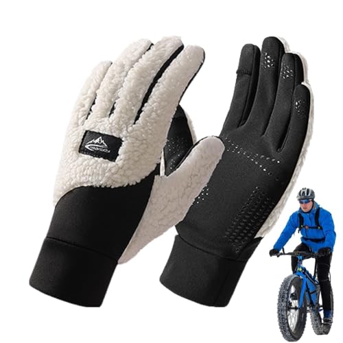 GZBMEZS Winterhandschuhe für Damen,wasserdichte Winterhandschuhe Damen,Warme Touchscreen-Handschuhe für kaltes Wetter | Gepolsterter Warmer Ski-Schnee-Handwärmer-Fahrradhandschuh für Mädchen, Mutter von GZBMEZS