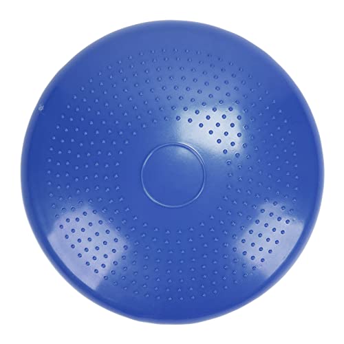 Aufblasbares Stabilitäts-Scheibenbrett, runde Form PVC Bequeme Verwendung Balance-Scheibenkissen-Ermüdungsentlastung mit Inflator-Pumpe für Zuhause für Fitnessraum(Blau) von GZD