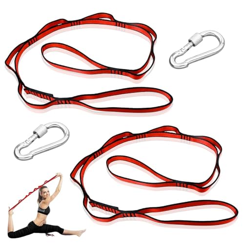 GZLFH 2 Stk Daisy Chain, Yoga Hängematte Verlängerungsgurt Verstellbares Polyester Übungsband Gurt & 2 Edelstahl Schraubkarabiner für Klettern & Aerial Yoga GZLFH 2 Stk Daisy Chain, Yoga Hängematte Verlängerungsgurt Verstellbares Polyester Übungsband Gurt & 2 Edelstahl Schraubkarabiner für Klettern & Aerial Yoga von GZLFH