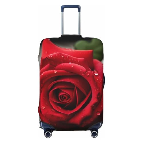 GZYL Gepäckschutzhülle mit Haifisch-Motiv, elastisch, waschbar, rose, L von GZYL