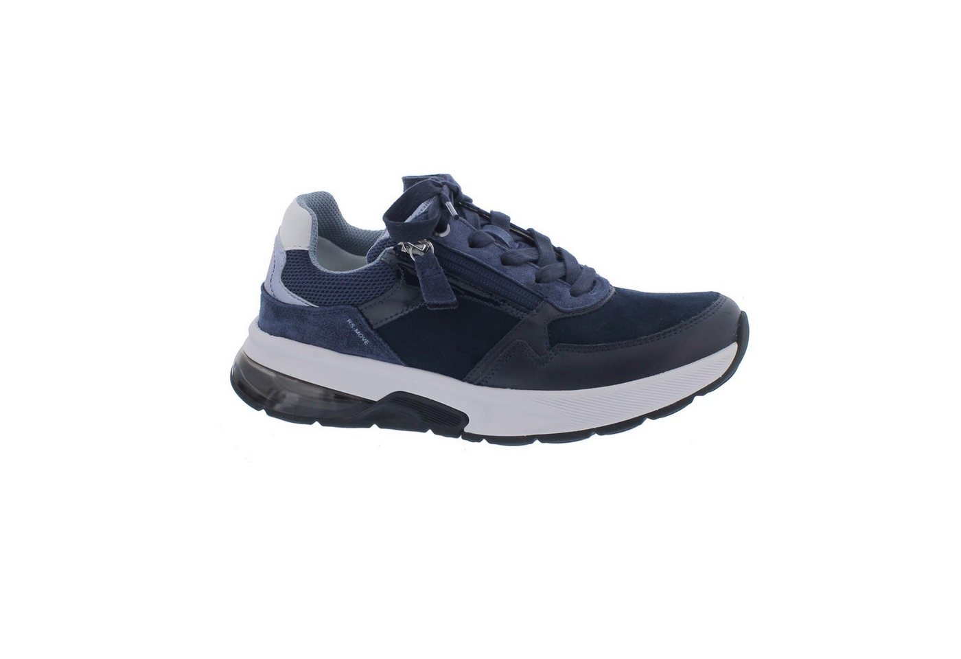Gabor Rollingsoft Sneaker, Samt-Elastik / Dreamvelour, river, kombi, Wechselfußbett, RS- Schnürschuh Gabor Rollingsoft Sneaker, Samt-Elastik / Dreamvelour, river, kombi, Wechselfußbett, RS- Schnürschuh von Gabor Rollingsoft
