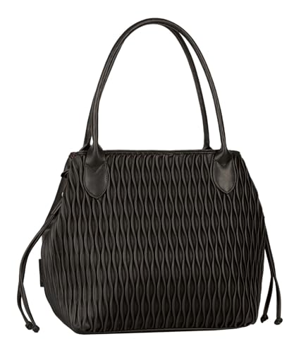 Gabor bags Granada wave Damen Shopper Umhängetasche Reißverschluss Mittelgroß Schwarz von Gabor