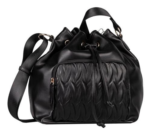 Gabor bags Hilda Damen Beuteltasche Bucket Bag Mittelgroß Schwarz Gabor bags Hilda Damen Beuteltasche Bucket Bag Mittelgroß Schwarz von Gabor