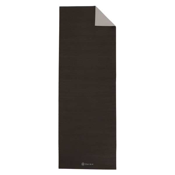GAIAM - 6 mm Premium 2-Color Yoga Mat - Yogamatte Gr 61 cm x 173 cm x 0,6 cm schwarz von Gaiam