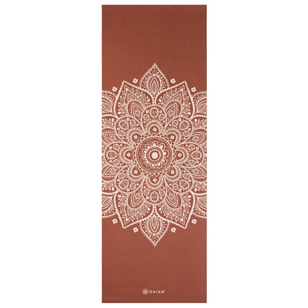 GAIAM - Sundial Flower Yoga Mat 5 mm Classic Printed - Yogamatte Gr 61 x 173 x 0,5 cm braun von Gaiam