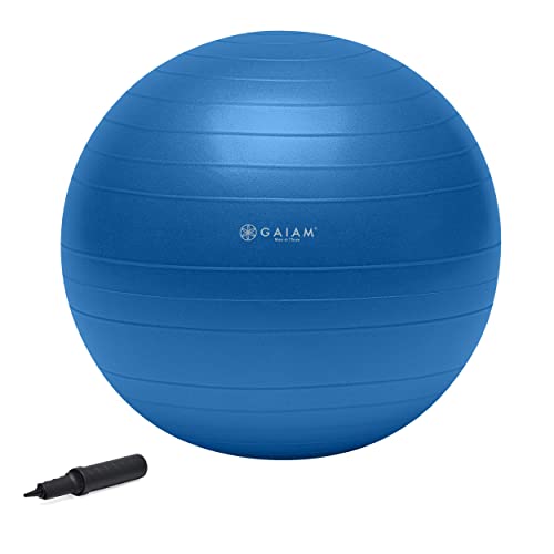 Gaiam 05-52205 Ganzkörper-Balance-Ball-Set, inkl. 75 cm Anti-Burst-Stabilitätsübung, Yoga-Ball, Luftpumpe und Workout-Video, für Erwachsene, Blau Gaiam 05-52205 Ganzkörper-Balance-Ball-Set, inkl. 75 cm Anti-Burst-Stabilitätsübung, Yoga-Ball, Luftpumpe und Workout-Video, für Erwachsene, Blau von Gaiam