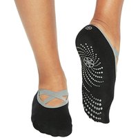 Gaiam Grippy Barre Yoga Socks Black Grey Gaiam Grippy Barre Yoga Socks Black Grey von Gaiam