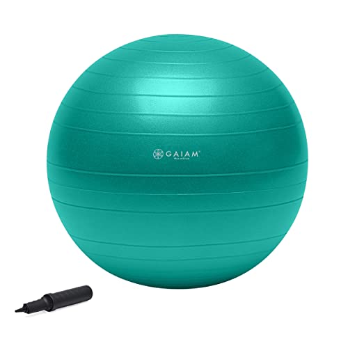 Gaiam Gymnastikbälle Total Body Balance Ball Kit, Green, 65 cm, 51982 von Gaiam