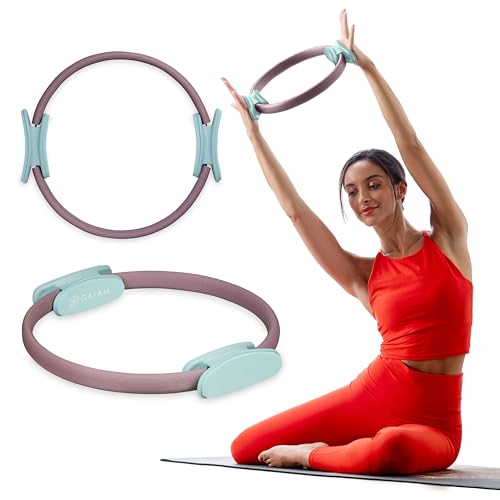 Gaiam Pilates-Ring, 38,1 cm, Fitnesskreis, leichte und langlebige Schaumstoff-gepolsterte Griffe, Flexibles Widerstandstrainingsgerät zum Straffen von Armen, Oberschenkeln, Beinen und Rumpf, Gaiam Pilates-Ring, 38,1 cm, Fitnesskreis, leichte und langlebige Schaumstoff-gepolsterte Griffe, Flexibles Widerstandstrainingsgerät zum Straffen von Armen, Oberschenkeln, Beinen und Rumpf, von Gaiam