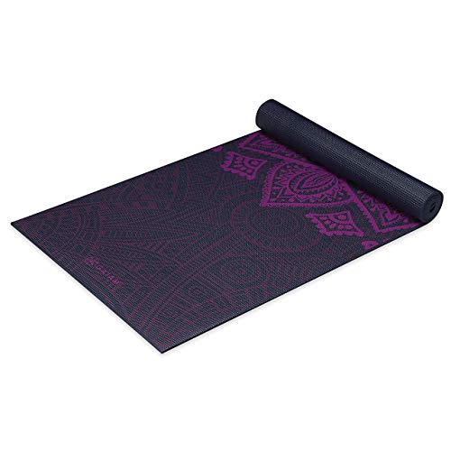 Gaiam Premium Yoga-Matten mit Aufdruck, Print Premium, Plum Sundial Layers von Gaiam