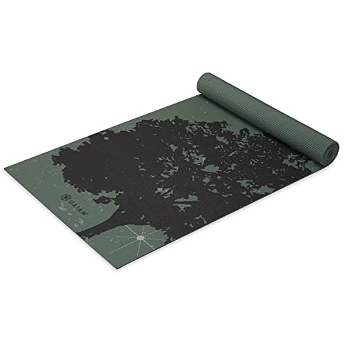 Gaiam Yogamatte, Premium-Druck, extra dick, rutschfest, Übungs- und Fitnessmatte für alle Arten von Yoga, Pilates und Bodentraining, Leuchtmittel, 6 mm Gaiam Yogamatte, Premium-Druck, extra dick, rutschfest, Übungs- und Fitnessmatte für alle Arten von Yoga, Pilates und Bodentraining, Leuchtmittel, 6 mm von Gaiam