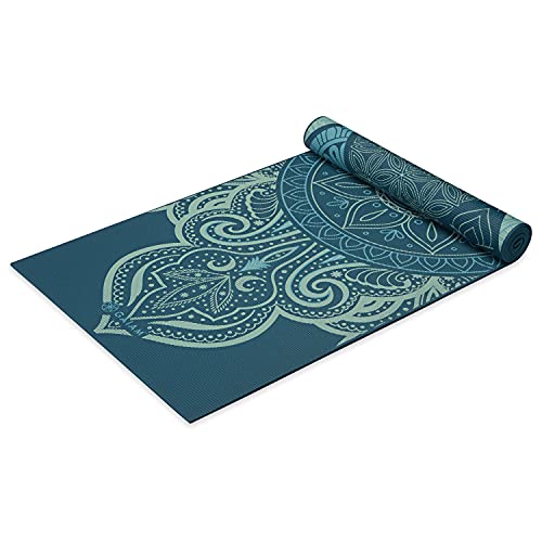 Gaiam Yogamatte, Premium-Druck, wendbar, extra dick, rutschfeste Übungs- und Fitnessmatte für alle Arten von Yoga, Pilates und Bodentraining, Seeglas, 6 mm Gaiam Yogamatte, Premium-Druck, wendbar, extra dick, rutschfeste Übungs- und Fitnessmatte für alle Arten von Yoga, Pilates und Bodentraining, Seeglas, 6 mm von Gaiam