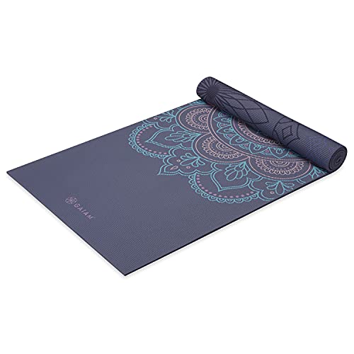 Gaiam Yogamatte, Premium-Druck, wendbar, extra dick, rutschfest, für alle Arten von Yoga, Pilates und Bodentraining, violette Illusion, 6 mm Gaiam Yogamatte, Premium-Druck, wendbar, extra dick, rutschfest, für alle Arten von Yoga, Pilates und Bodentraining, violette Illusion, 6 mm von Gaiam
