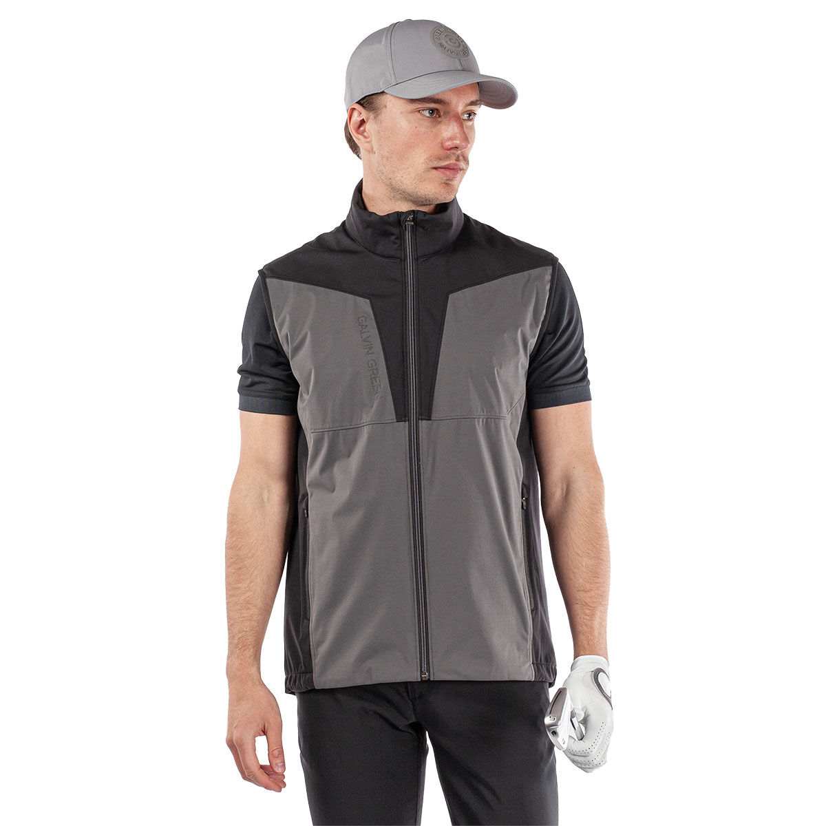 Galvin Green Men's Lathan Golf Gilet, Mens, Forged iron, Xxl | American Golf von Galvin Green