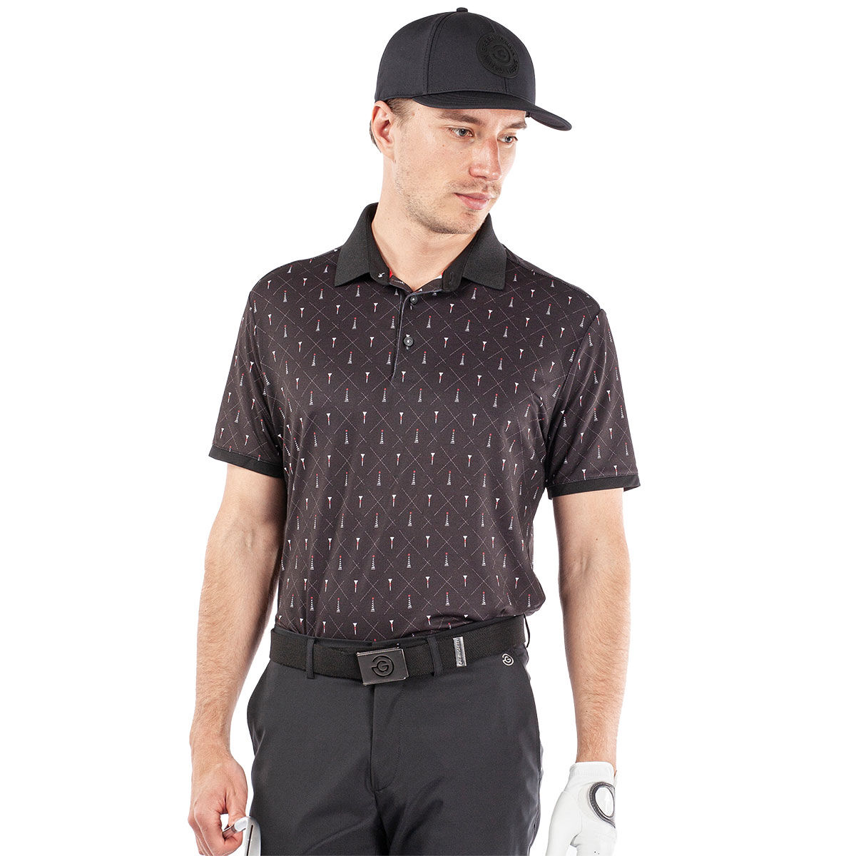 Galvin Green Men's Mani Golf Polo Shirt, Mens, Black, Large | American Golf von Galvin Green
