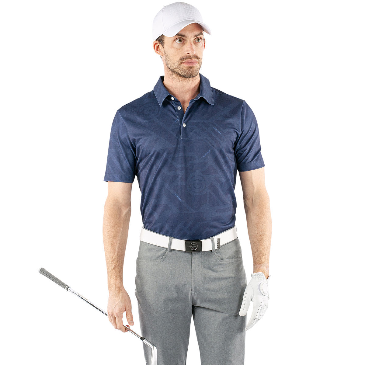 Galvin Green Men's Maze Golf Polo Shirt, Mens, Navy blue, Medium | American Golf von Galvin Green
