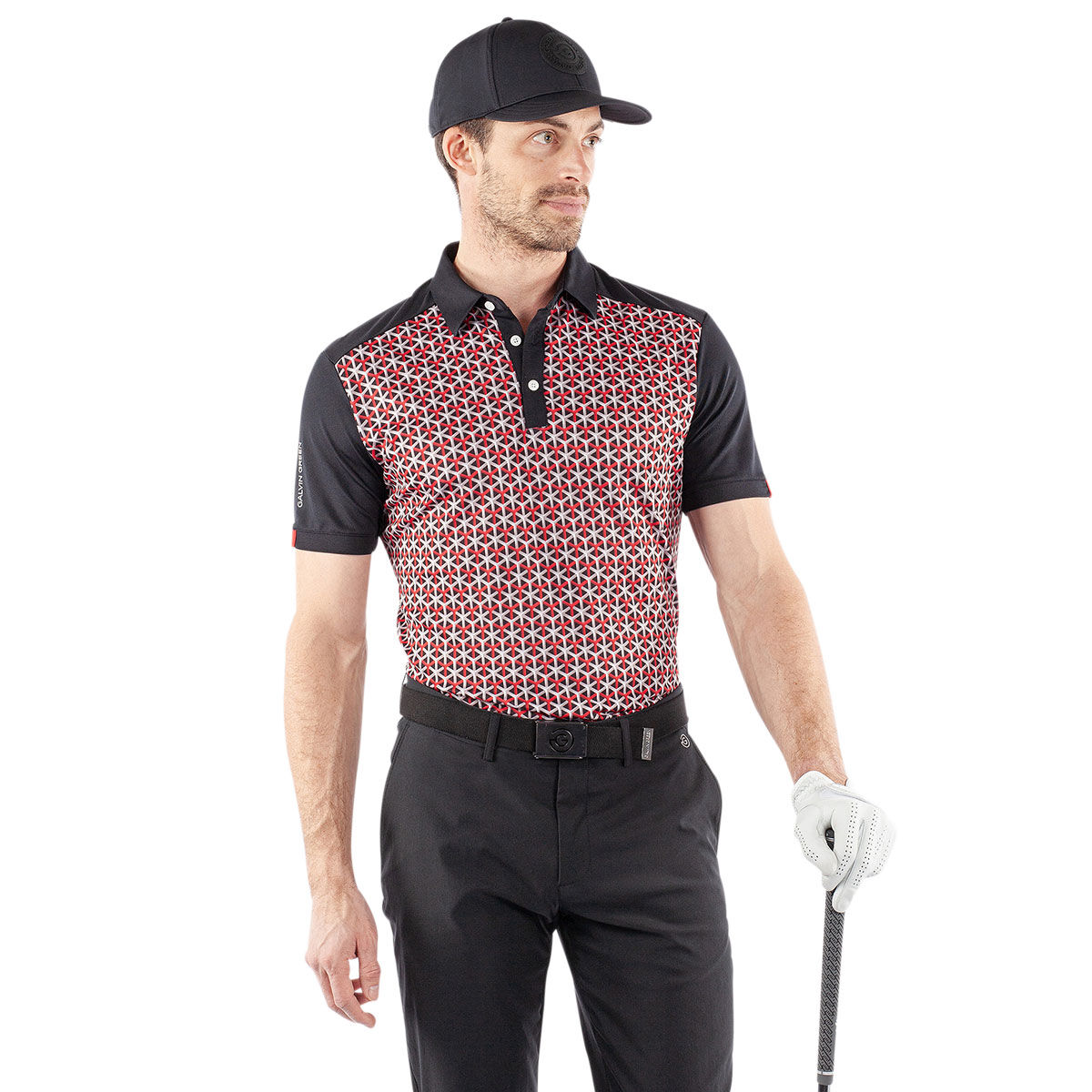 Galvin Green Men's Mio Golf Polo Shirt, Mens, Red/black, Xl | American Golf von Galvin Green