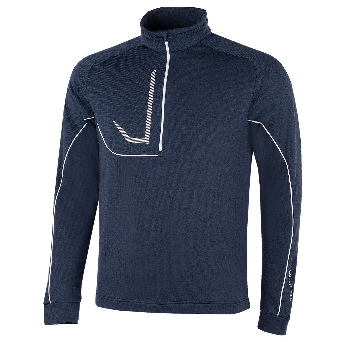Galvin Green Mens Navy Blue and White Daxton Golf Midlayer, Size: Small| American Golf Galvin Green Mens Navy Blue and White Daxton Golf Midlayer, Size: Small| American Golf von Galvin Green