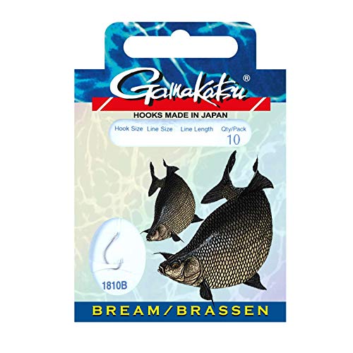 Gamakatsu Brassen- / Feederhaken Brüniert, gebunden, Gr. 12, 0,14mm Gamakatsu Brassen- / Feederhaken Brüniert, gebunden, Gr. 12, 0,14mm von Gamakatsu