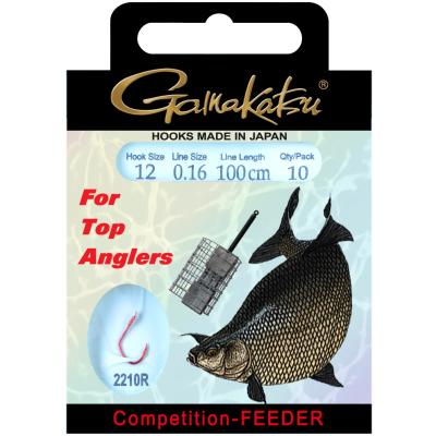 Gamakatsu Bks-2210R Brassen-Feeder1M Comp 10 Stk. Gr. 16 von Gamakatsu