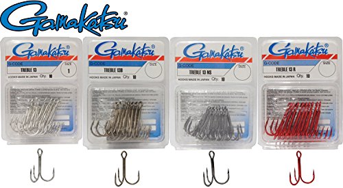 Gamakatsu Drillinge Treble 13, Größe:2, Farbe:Nickel Gamakatsu Drillinge Treble 13, Größe:2, Farbe:Nickel von Spro