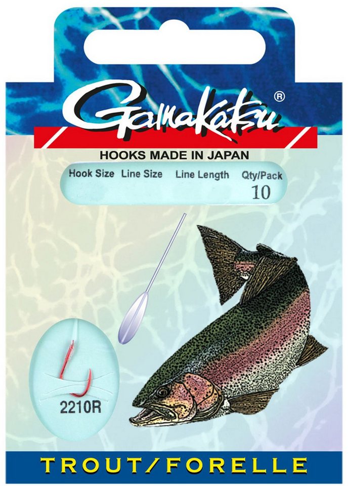 Gamakatsu Forellenhaken Gamakatsu Trout LS-2210 rot - 10 gebundene Forellenhaken Gamakatsu Forellenhaken Gamakatsu Trout LS-2210 rot - 10 gebundene Forellenhaken von Gamakatsu