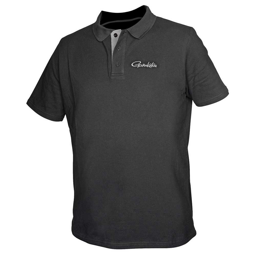 Gamakatsu G Short Sleeve Polo Schwarz S Mann von Gamakatsu