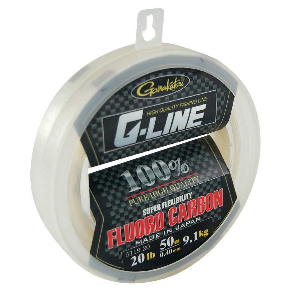 Gamakatsu G-line Bigspool Fluorocarbon 50 M Durchsichtig 0.800 mm von Gamakatsu