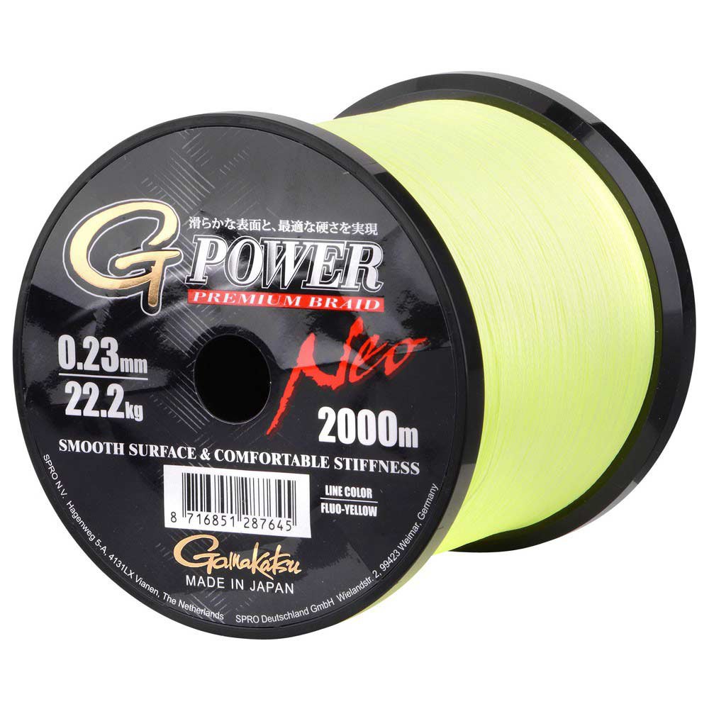 Gamakatsu G-power Braided Line 2000 M Gelb 0.180 mm Gamakatsu G-power Braided Line 2000 M Gelb 0.180 mm von Gamakatsu