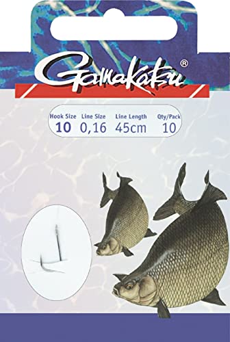 Gamakatsu Hook BKD-1810B Brasse 100cm Gr. 14 - Gebundene Angelhaken von Gamakatsu