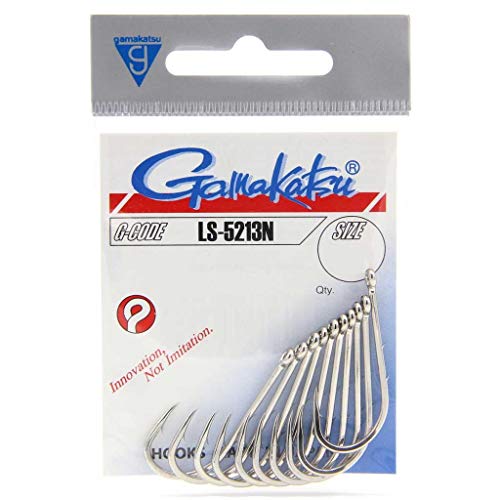 Gamakatsu Hook LS-5213N /0 (Nickel) Gr. 3/0-10 Stück von Gamakatsu