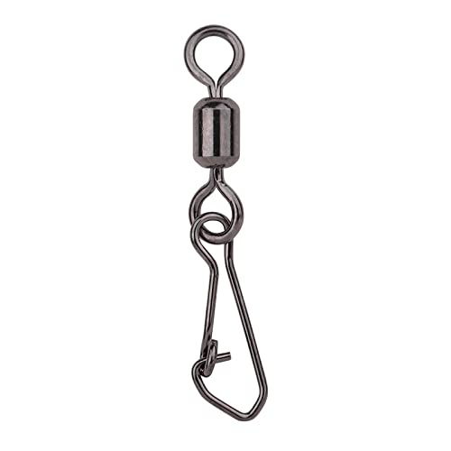 Gamakatsu Hyper Swivel Hook Snap - Angelwirbel, Größe/Tragkraft/Packungsinhalt:Gr. 08 / 17kg / 6 Stück von Gamakatsu