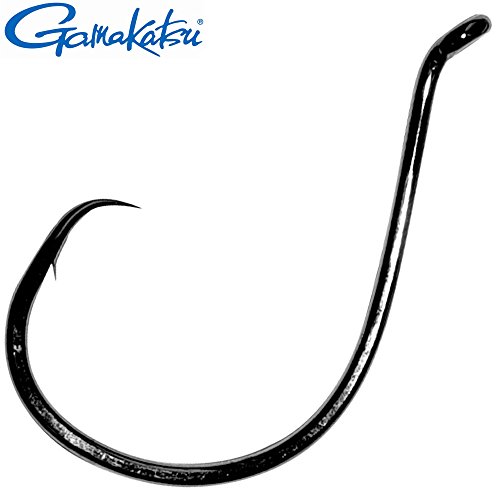 Gamakatsu Octopus Circle Hook schwarz - Kreishaken zum Meeresangeln, Angelhaken zum Angeln im Meer, Wallerhaken zum Wallerangeln, Größe/Packungsinhalt:Gr. 2-8 Stück von Gamakatsu