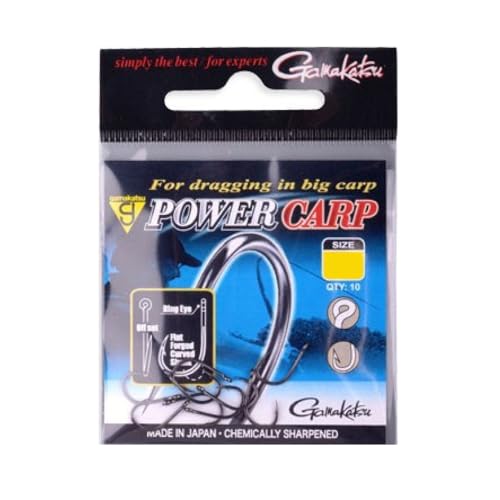 Gamakatsu Power Carp Ring Eye - 10 Angelhaken für Karpfen & Friedfische, Einzelhaken zum Friedfischangeln, Karpfenhaken, Haken, Größe:10 Gamakatsu Power Carp Ring Eye - 10 Angelhaken für Karpfen & Friedfische, Einzelhaken zum Friedfischangeln, Karpfenhaken, Haken, Größe:10 von Gamakatsu