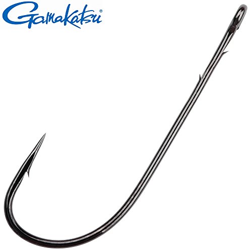 Gamakatsu Worm 36 Hook - Angelhaken für Würmer & Gummijigs, Meereshaken für Meeressysteme & Rigs, Wurmhaken, Einzelhaken, Größe/Packungsinhalt:Gr. 1/0-6 Stück von Gamakatsu