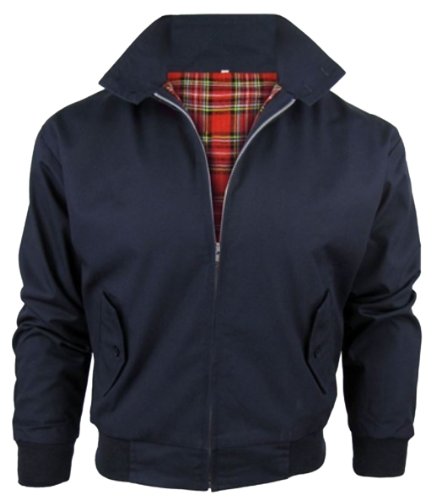 Harrington Bomberjacke, klassische Jacke für Jungs, mit Futter im Karomuster, für Kinder Gr. 12 Jahre, navy Harrington Bomberjacke, klassische Jacke für Jungs, mit Futter im Karomuster, für Kinder Gr. 12 Jahre, navy von Game