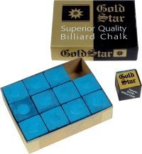 Billardkreide Gold Star, 12 Stück im Karton von GamePoint