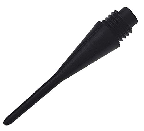 GamePoint 5000 Stück Profi Dart Spitzen 1/4 gr. Gewinde ca. 33 mm (groß) Farbe Schwarz von GamePoint