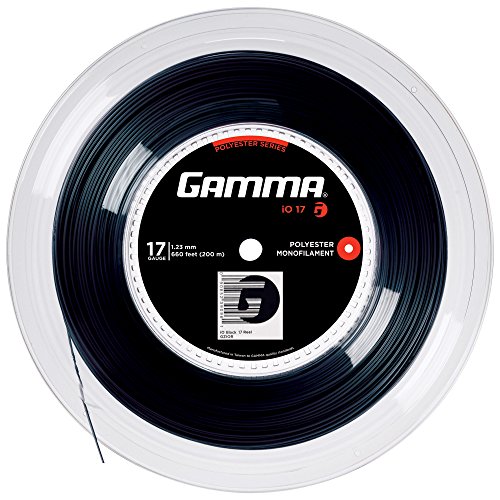 Gamma Sports IO 17 g Tennis Saite Rollen, 660 ', schwarz Gamma Sports IO 17 g Tennis Saite Rollen, 660 ', schwarz von Gamma