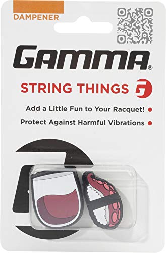 Gamma Sports String Things Wein, Tintenfisch Sushi Dämpfer Im Doppelpack-Rot, Weiß Schlägerzubehör, Multi von Gamma