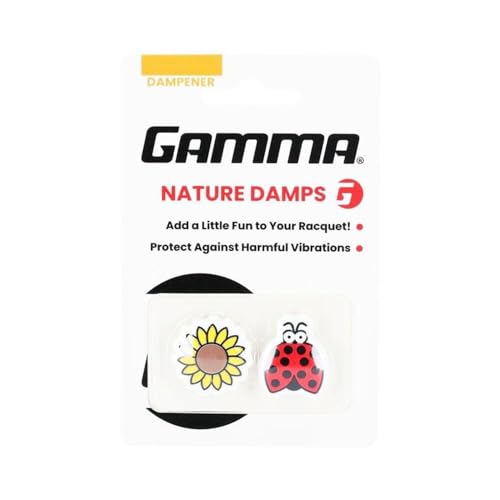 Gamma Nature Tennisdämpfer – Sonnenblume & Marienkäfer – 2er-Pack Gamma Nature Tennisdämpfer – Sonnenblume & Marienkäfer – 2er-Pack von Gamma