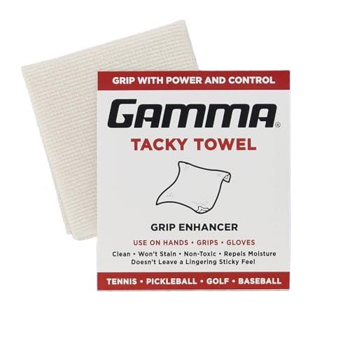 Gamma Tacky Handtuch, Griffverstärker, ideal für Tennis, Golf, Baseball, Fußball, Softball oder Basketball, 20,3 x 12,7 cm Gamma Tacky Handtuch, Griffverstärker, ideal für Tennis, Golf, Baseball, Fußball, Softball oder Basketball, 20,3 x 12,7 cm von Gamma
