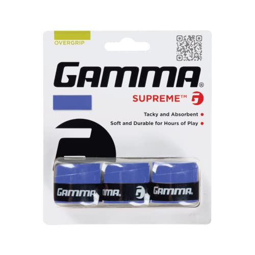 Gamma Griffband Supreme Overgrip 3er, blau, AGSO-12 Gamma Griffband Supreme Overgrip 3er, blau, AGSO-12 von Gamma
